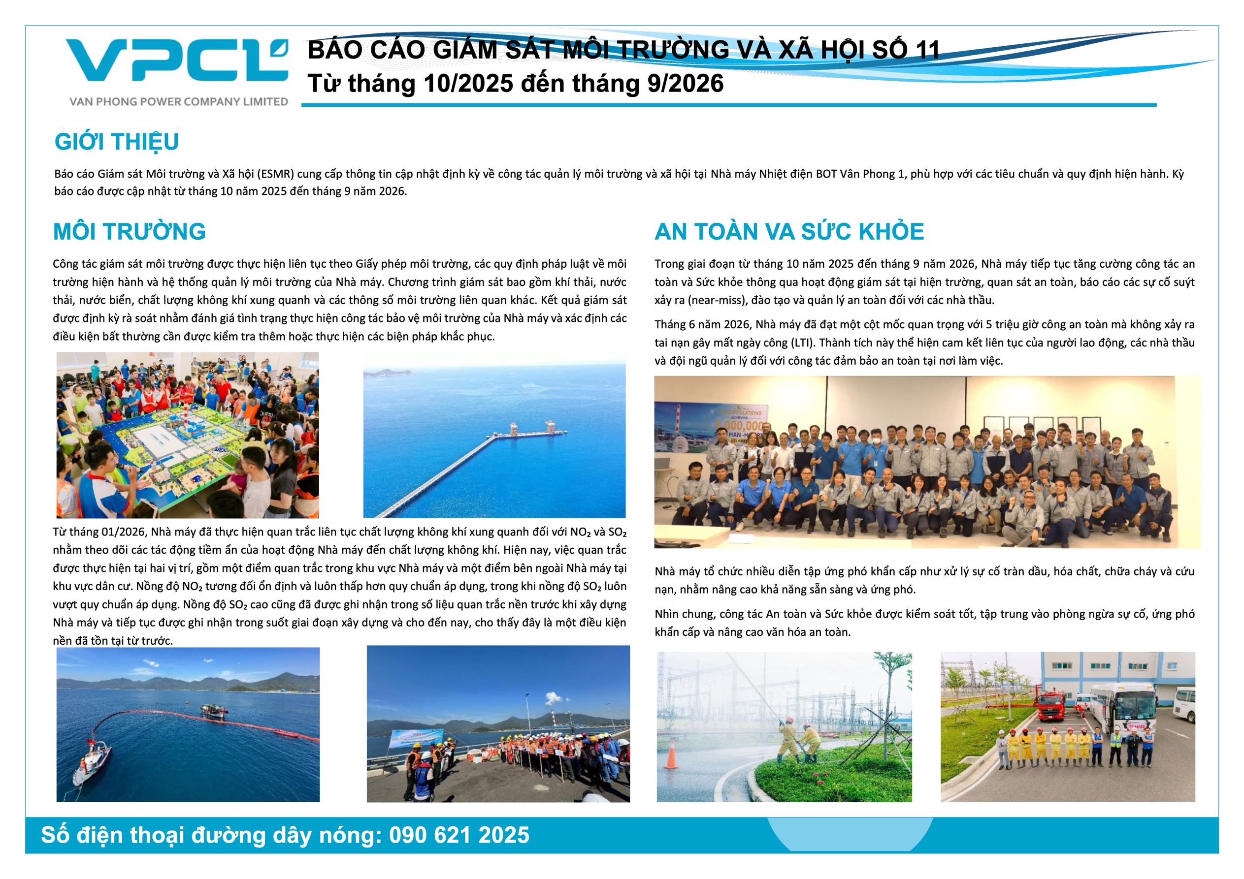 Environmental and Social Monitoring Report October 2025 – September 2026